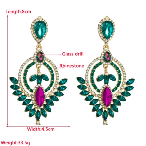 Fashion Jewelry Rhinestone Earrings For Women YWHME-670