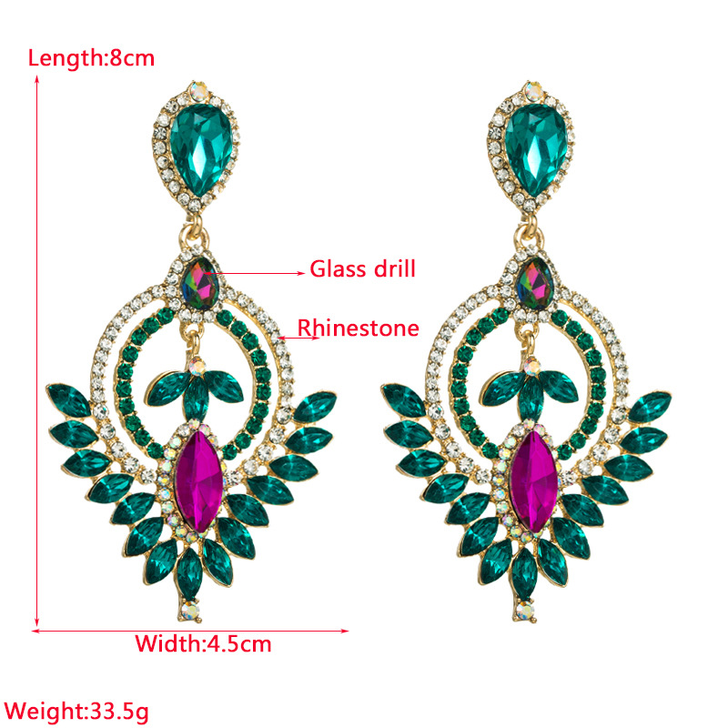 Fashion Jewelry Rhinestone Earrings For Women YWHME-670 