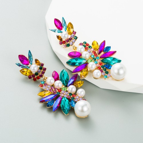 Fashion Jewelry Rhinestone Earrings For Women YWHME-671