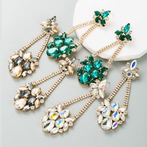 Fashion Jewelry Rhinestone Earrings For Women YWHME-672