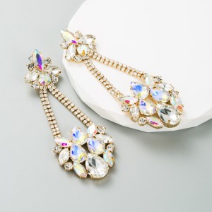 Fashion Jewelry Rhinestone Earrings For Women YWHME-672 