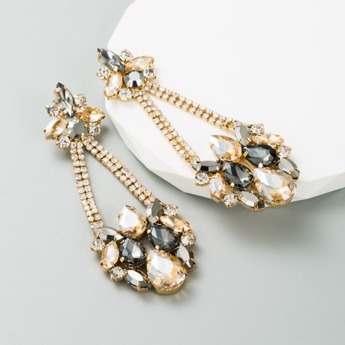 Fashion Jewelry Rhinestone Earrings For Women YWHME-672