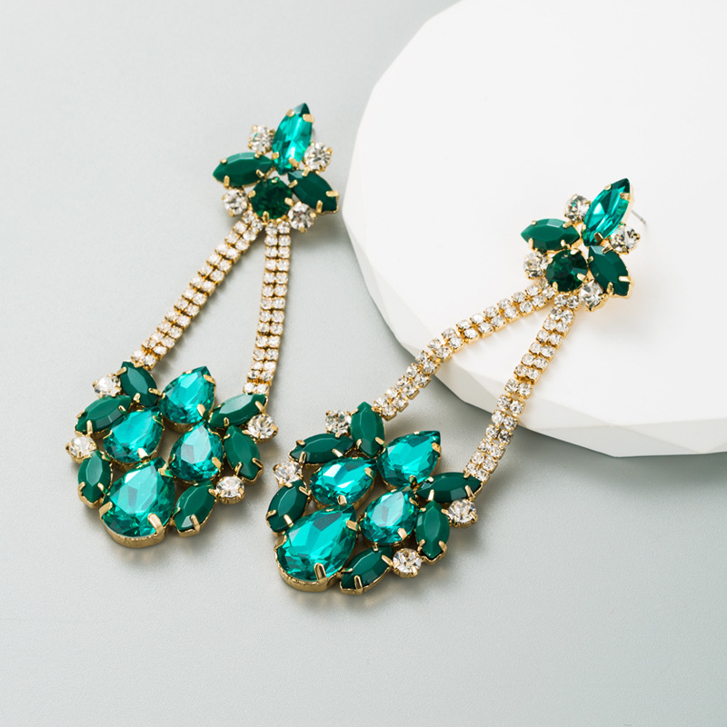 Fashion Jewelry Rhinestone Earrings For Women YWHME-672 