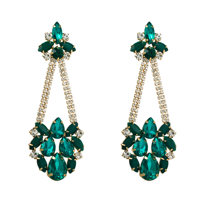 Fashion Jewelry Rhinestone Earrings For Women YWHME-672 