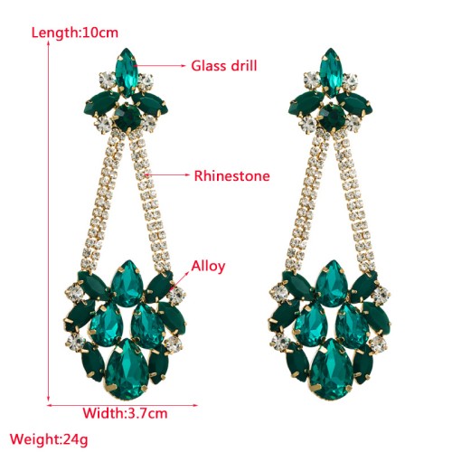 Fashion Jewelry Rhinestone Earrings For Women YWHME-672