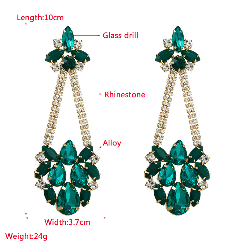 Fashion Jewelry Rhinestone Earrings For Women YWHME-672 