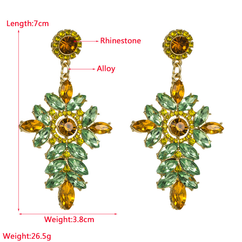 Fashion Jewelry Rhinestone Earrings For Women YWHME-673 