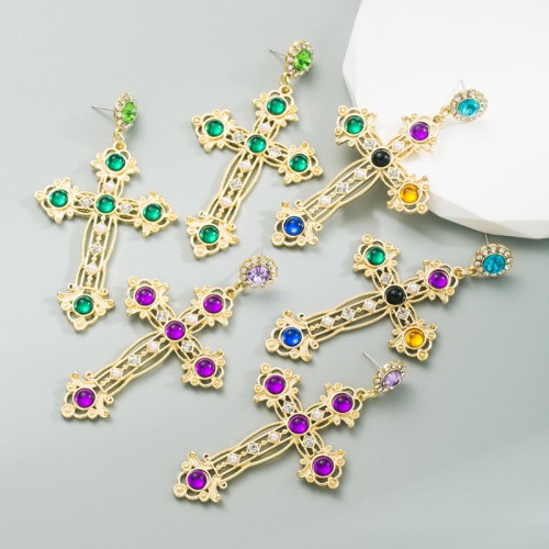 Fashion Jewelry Rhinestone Earrings For Women YWHME-674