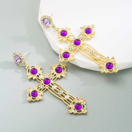 Fashion Jewelry Rhinestone Earrings For Women YWHME-674