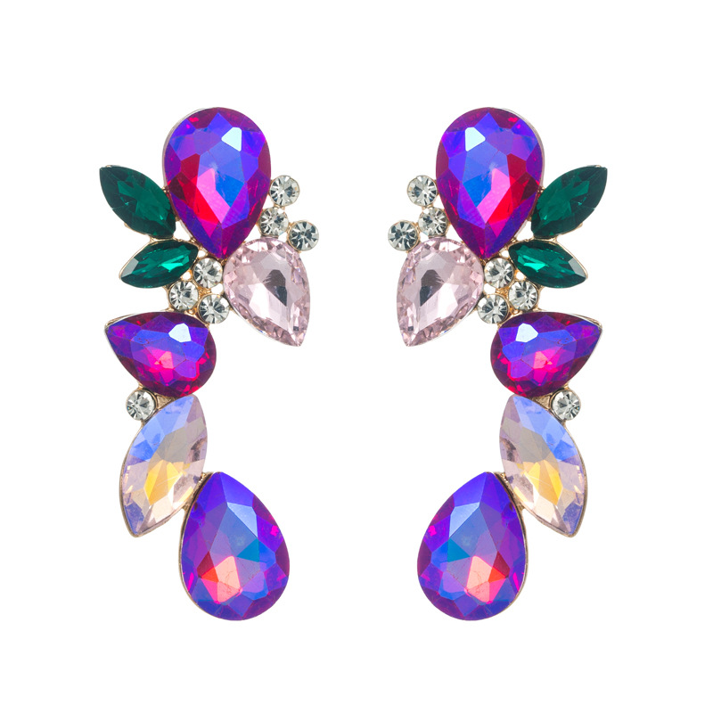 Fashion Jewelry Rhinestone Earrings For Women YWHME-676 