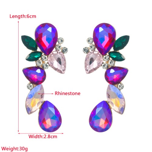 Fashion Jewelry Rhinestone Earrings For Women YWHME-676