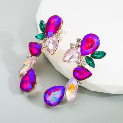 Fashion Jewelry Rhinestone Earrings For Women YWHME-676