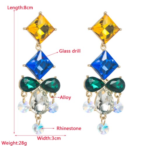 Fashion Jewelry Rhinestone Earrings For Women YWHME-677