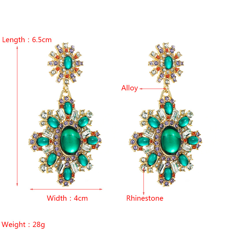 Fashion Jewelry Rhinestone Earrings For Women YWHME-678 