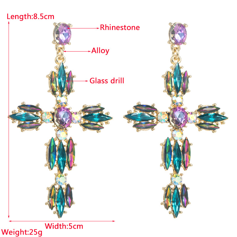 Fashion Jewelry Rhinestone Earrings For Women YWHME-679 