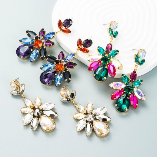 Fashion Jewelry Rhinestone Earrings For Women YWHME-680