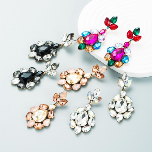 Fashion Jewelry Rhinestone Earrings For Women YWHME-682