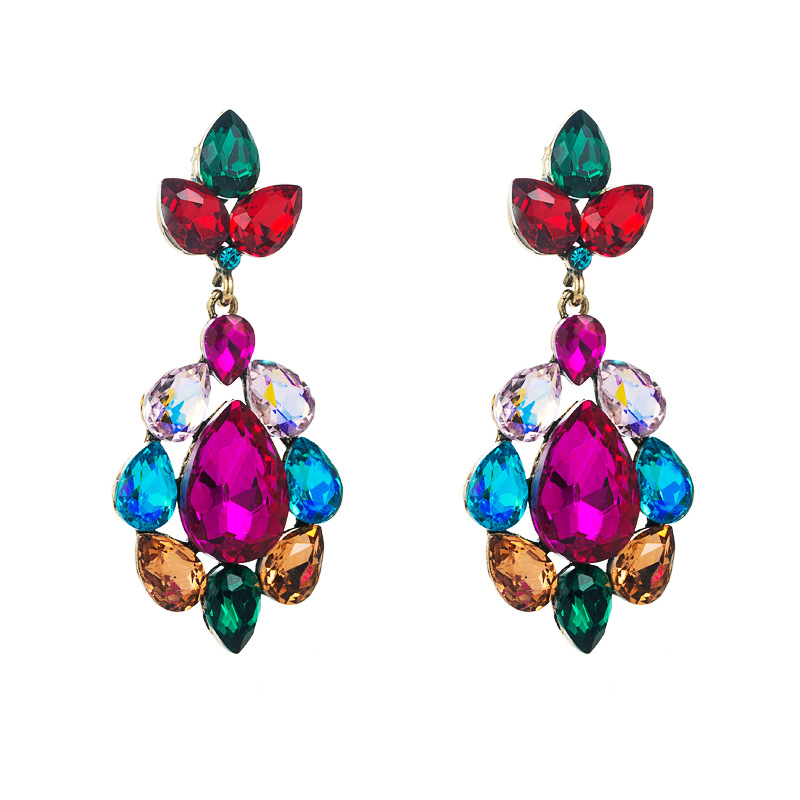 Fashion Jewelry Rhinestone Earrings For Women YWHME-682 