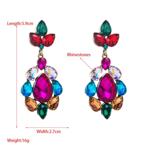 Fashion Jewelry Rhinestone Earrings For Women YWHME-682