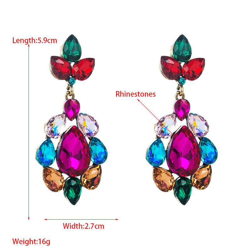 Fashion Jewelry Rhinestone Earrings For Women YWHME-682 