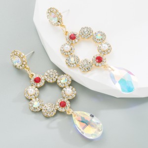 Fashion Jewelry Rhinestone Earrings For Women YWHME-683 