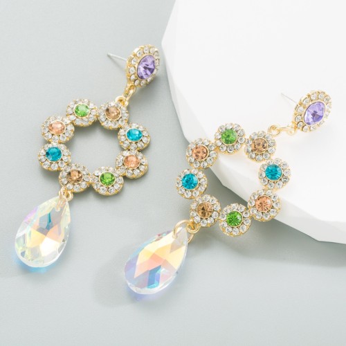 Fashion Jewelry Rhinestone Earrings For Women YWHME-683