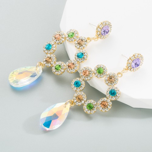 Fashion Jewelry Rhinestone Earrings For Women YWHME-683