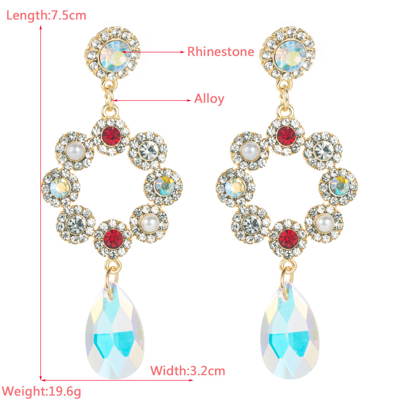 Fashion Jewelry Rhinestone Earrings For Women YWHME-683 