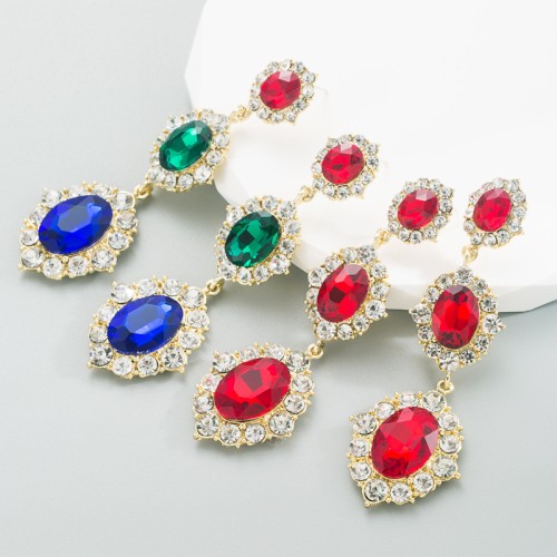 Fashion Jewelry Rhinestone Earrings For Women YWHME-684