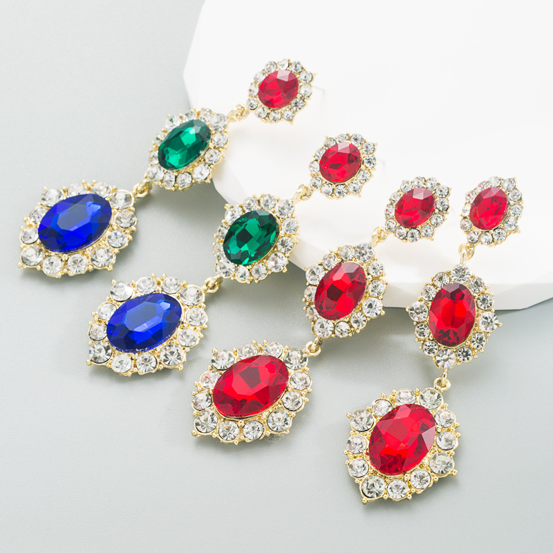 Fashion Jewelry Rhinestone Earrings For Women YWHME-684 