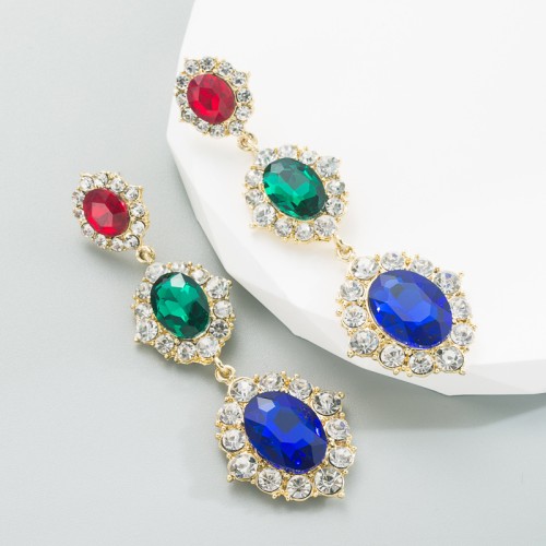 Fashion Jewelry Rhinestone Earrings For Women YWHME-684