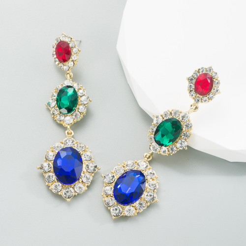 Fashion Jewelry Rhinestone Earrings For Women YWHME-684