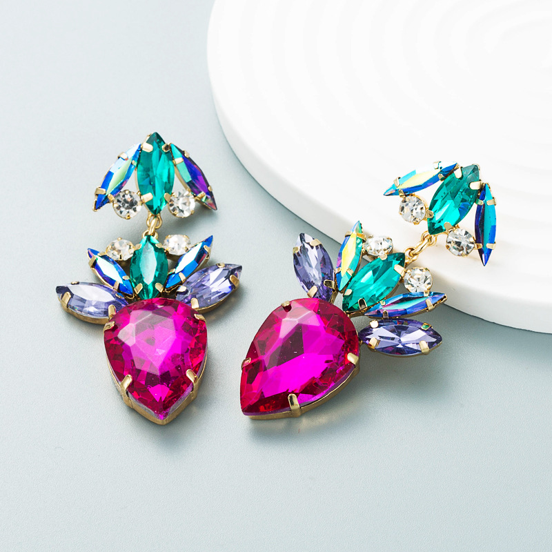 Fashion Jewelry Rhinestone Earrings For Women YWHME-685 