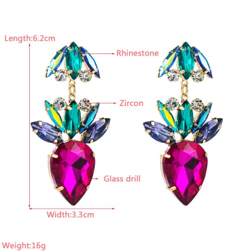 Fashion Jewelry Rhinestone Earrings For Women YWHME-685