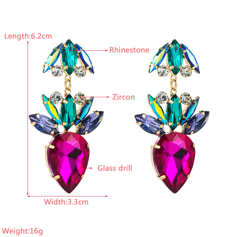 Fashion Jewelry Rhinestone Earrings For Women YWHME-685 