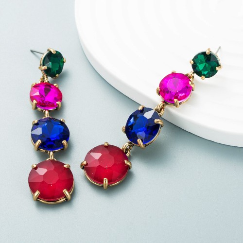 Fashion Jewelry Rhinestone Earrings For Women YWHME-686