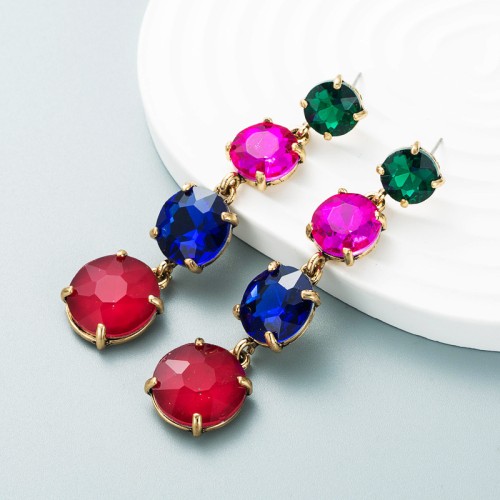 Fashion Jewelry Rhinestone Earrings For Women YWHME-686