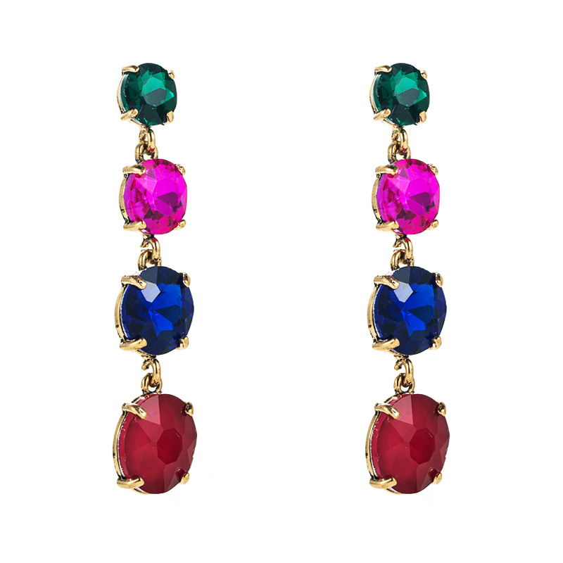 Fashion Jewelry Rhinestone Earrings For Women YWHME-686 