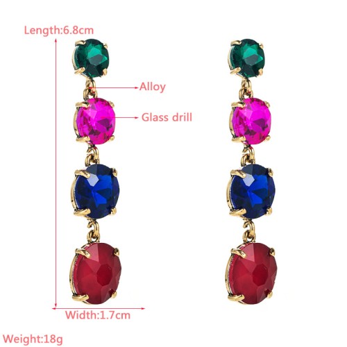 Fashion Jewelry Rhinestone Earrings For Women YWHME-686