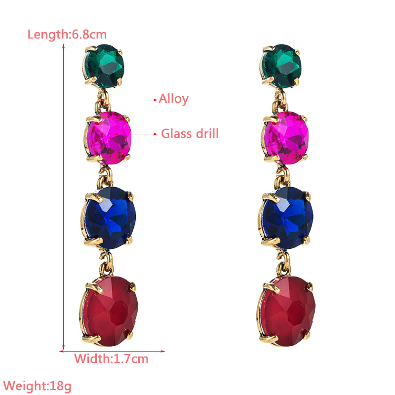 Fashion Jewelry Rhinestone Earrings For Women YWHME-686 