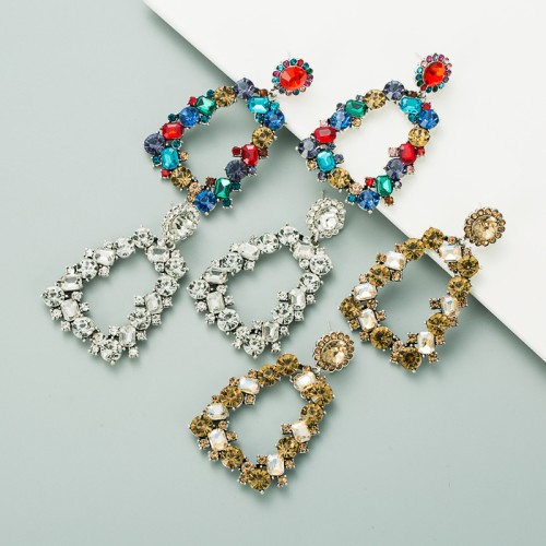 Fashion Jewelry Rhinestone Earrings For Women YWHME-689