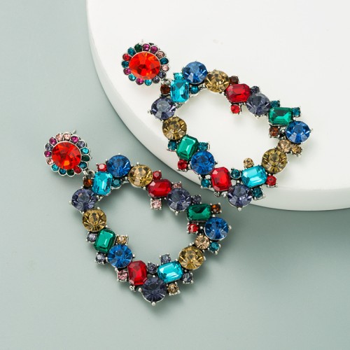 Fashion Jewelry Rhinestone Earrings For Women YWHME-689