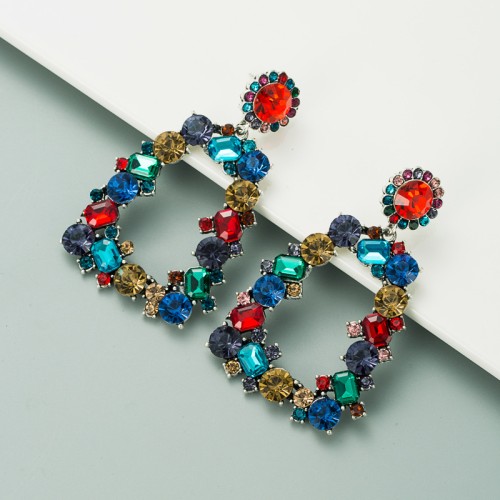 Fashion Jewelry Rhinestone Earrings For Women YWHME-689