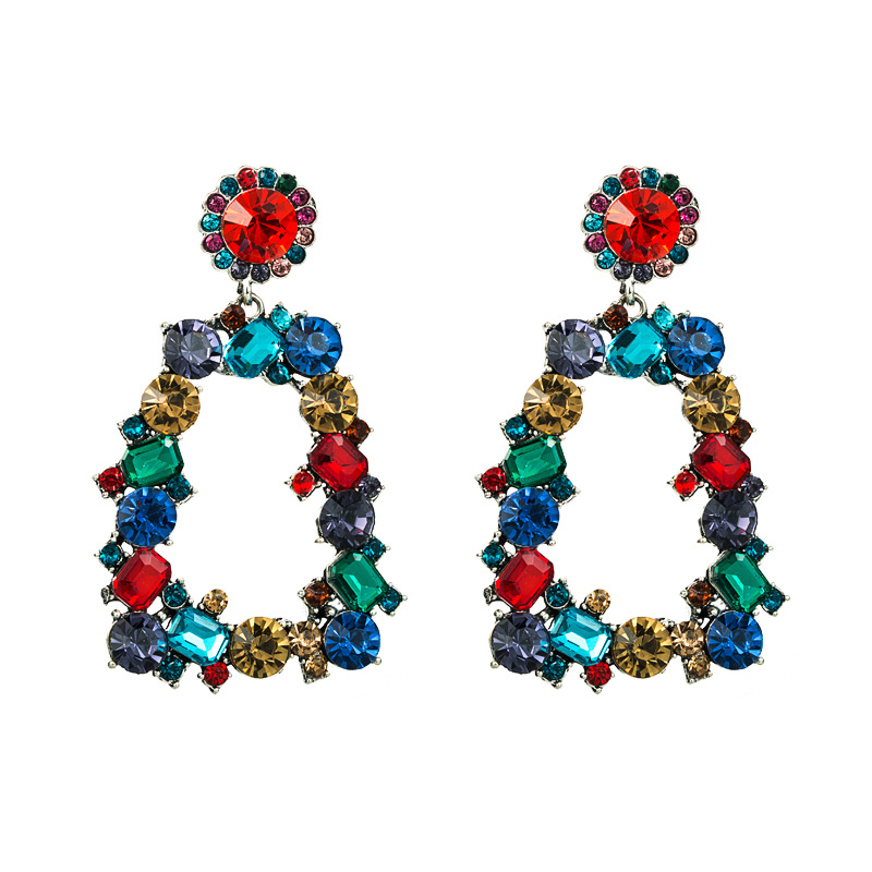 Fashion Jewelry Rhinestone Earrings For Women YWHME-689 