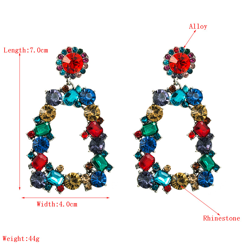 Fashion Jewelry Rhinestone Earrings For Women YWHME-689 