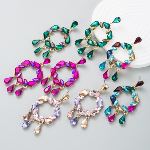 Fashion Jewelry Rhinestone Earrings For Women YWHME-690