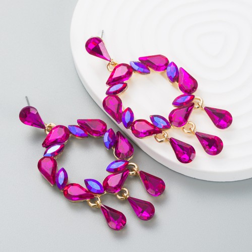 Fashion Jewelry Rhinestone Earrings For Women YWHME-690