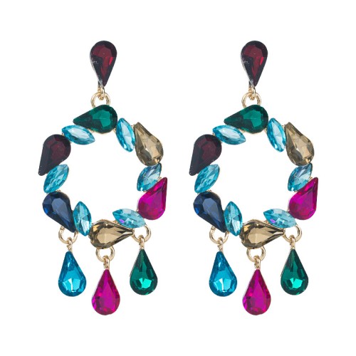 Fashion Jewelry Rhinestone Earrings For Women YWHME-690