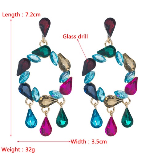 Fashion Jewelry Rhinestone Earrings For Women YWHME-690