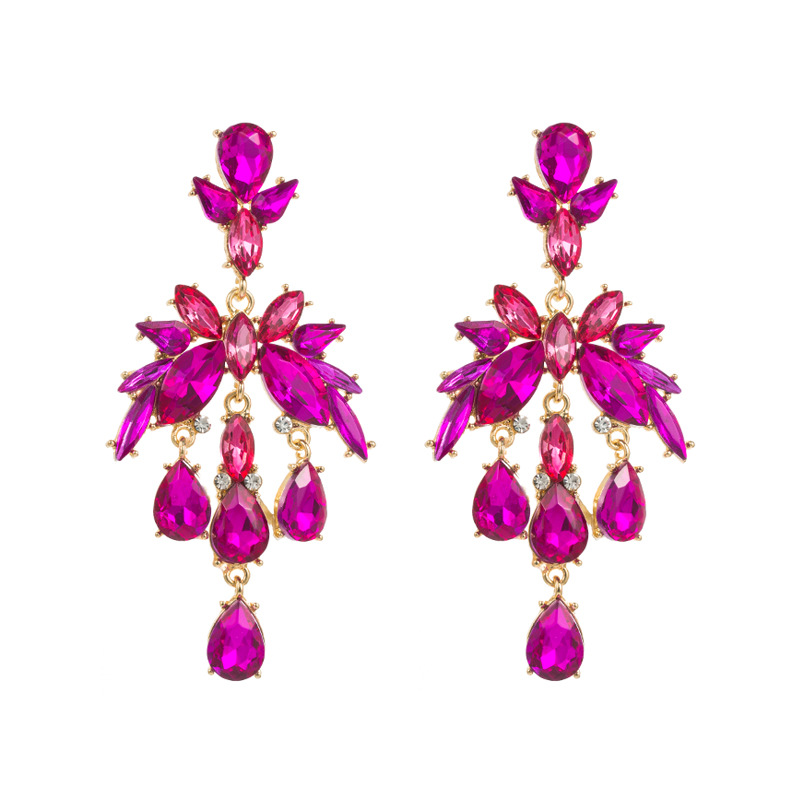 Fashion Jewelry Rhinestone Earrings For Women YWHME-691 